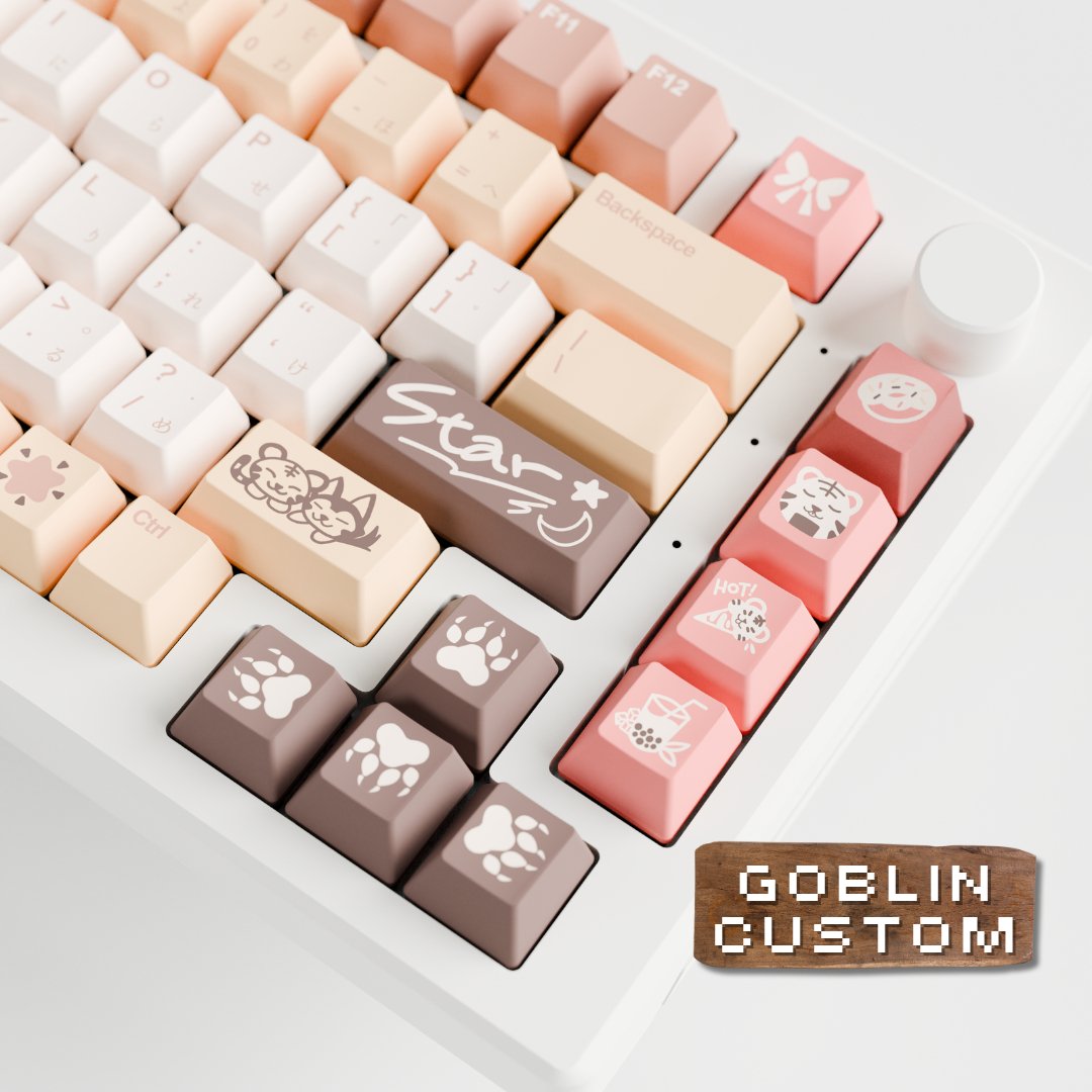 Design your own keycap set. Download template | PBT keycap set(Any keyboard size, any layout, any format) - Goblintechkeys