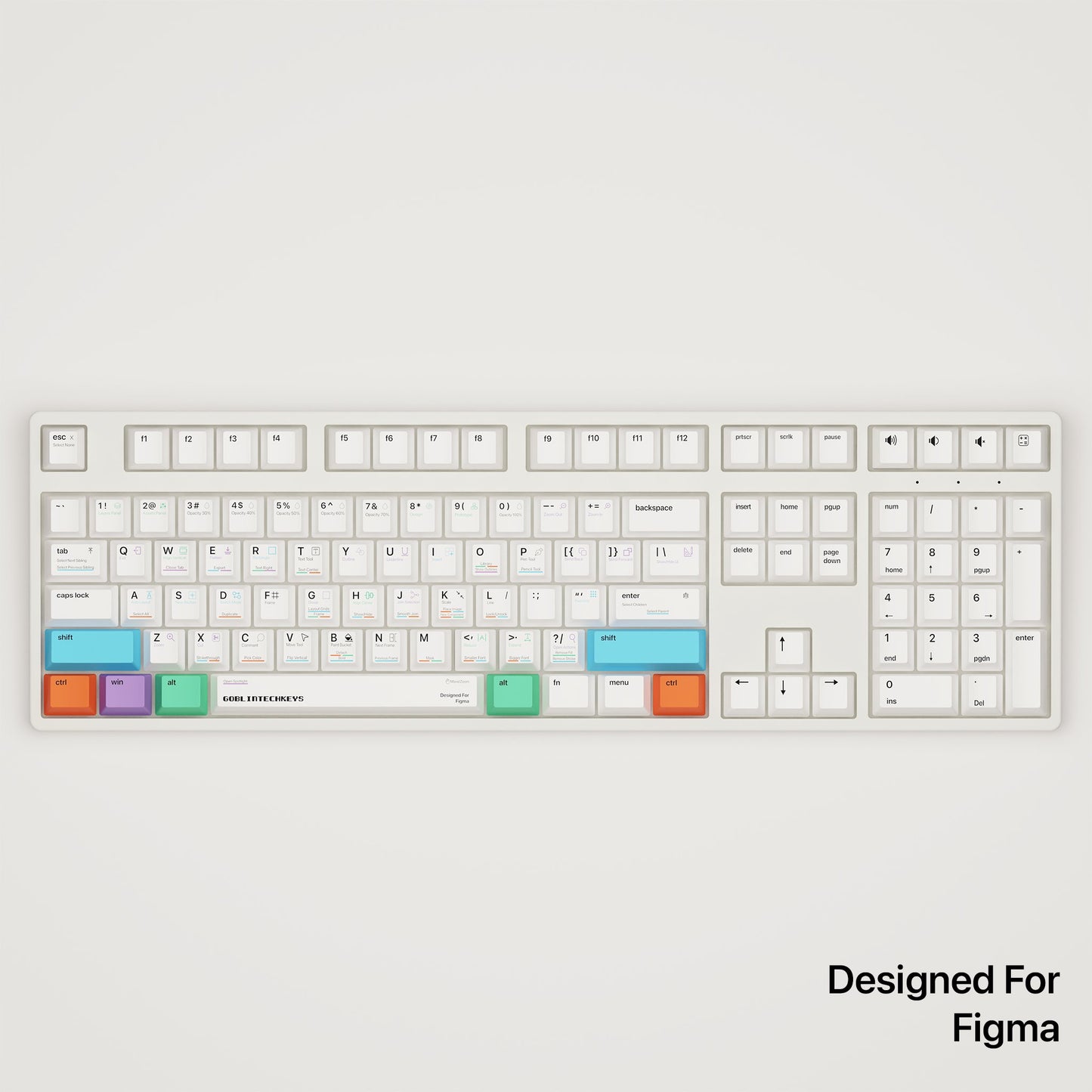 Figma Shortcut Key Mechanical Keyboard (Win & Mac) - Goblintechkeys