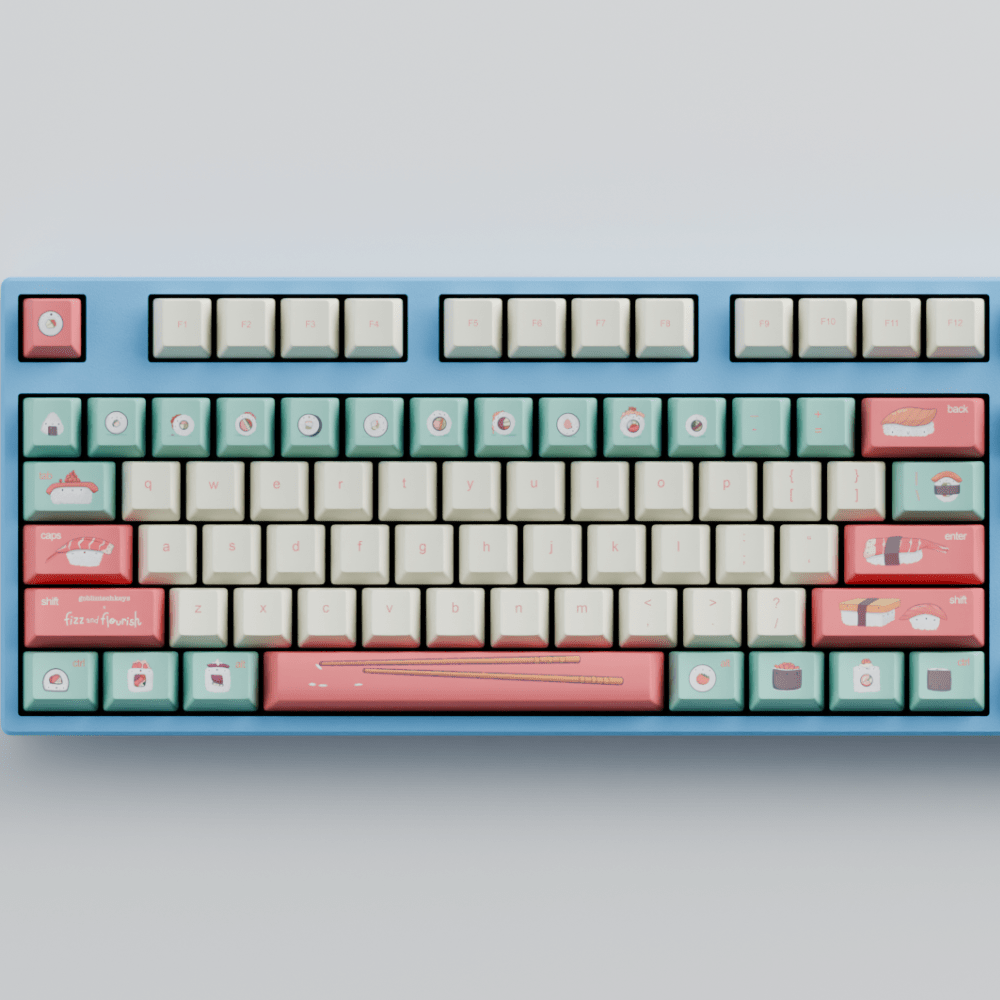 Fizz and Flourish Artist 100% RGB Mechanical Keyboard + Keycaps - Goblintechkeys