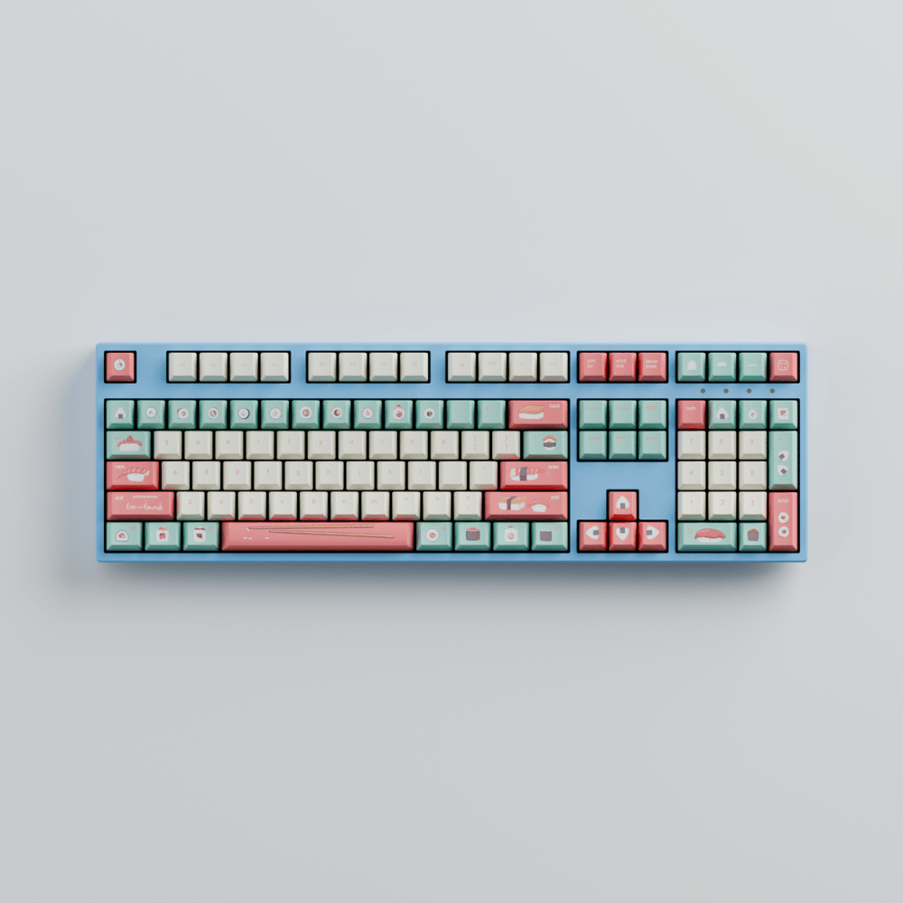 Fizz and Flourish Artist 100% RGB Mechanical Keyboard + Keycaps - Goblintechkeys