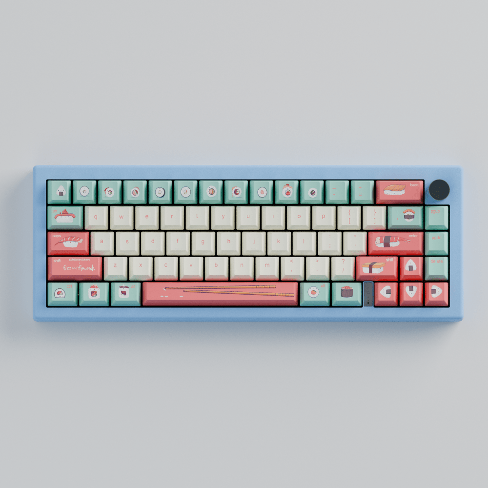 Fizz and Flourish Artist 65% RGB Mechanical Keyboard + Keycaps - Goblintechkeys