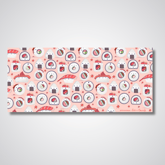 Fizz and Flourish Artist Sushi Party Parade Deskmat - Goblintechkeys