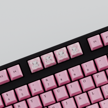 Fraeya Vtuber 100% RGB Mechanical Keyboard + Keycaps - Goblintechkeys