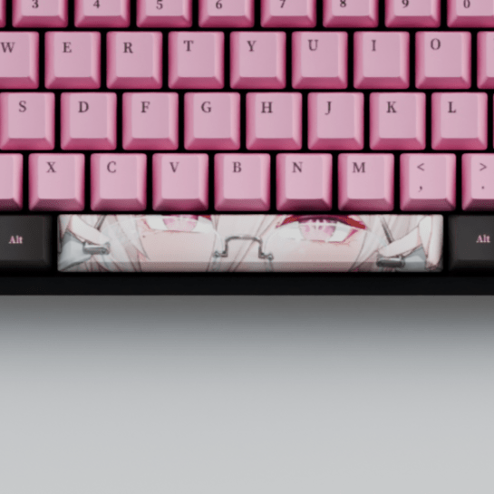 Fraeya Vtuber 100% RGB Mechanical Keyboard + Keycaps - Goblintechkeys