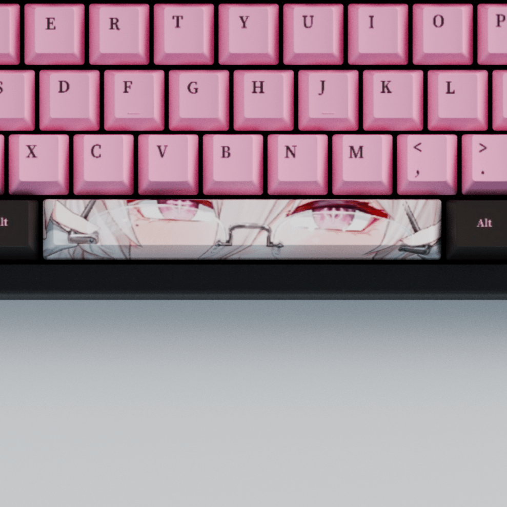 Fraeya Vtuber 65% RGB Mechanical Keyboard + Keycaps - Goblintechkeys