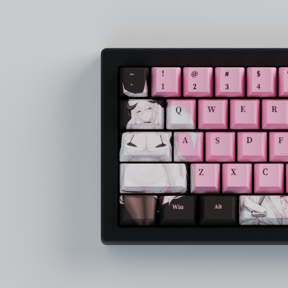 Fraeya Vtuber 65% RGB Mechanical Keyboard + Keycaps - Goblintechkeys