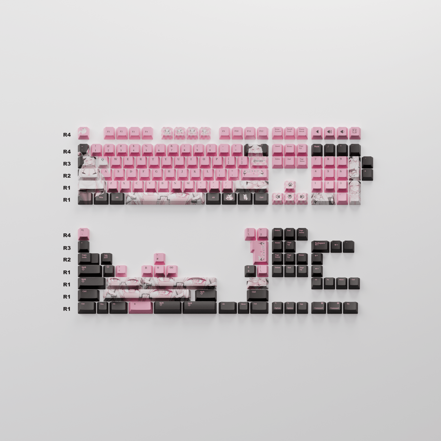 Fraeya Vtuber Keycaps Set - Goblintechkeys