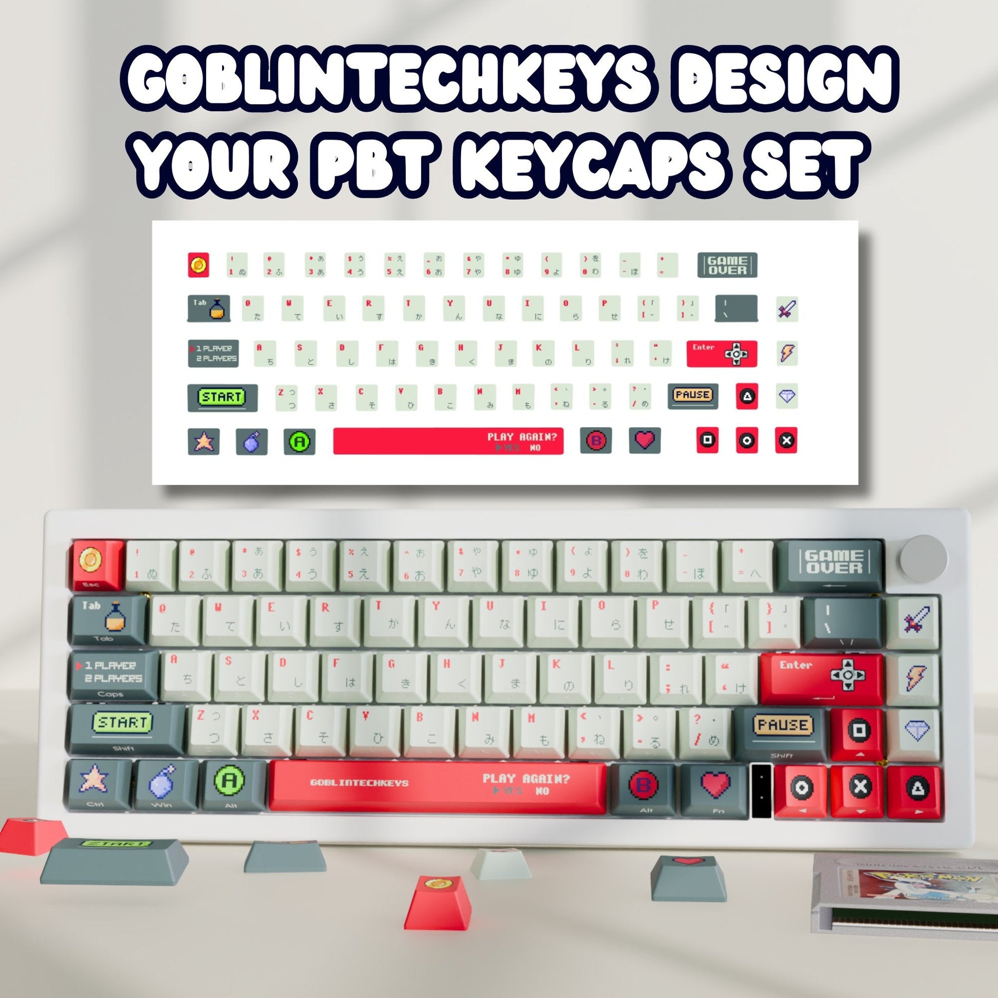 Goblin - custom Goblintechkeys Design your GTK67 Keyboard(comes with 65% keyboard) - Goblintechkeys
