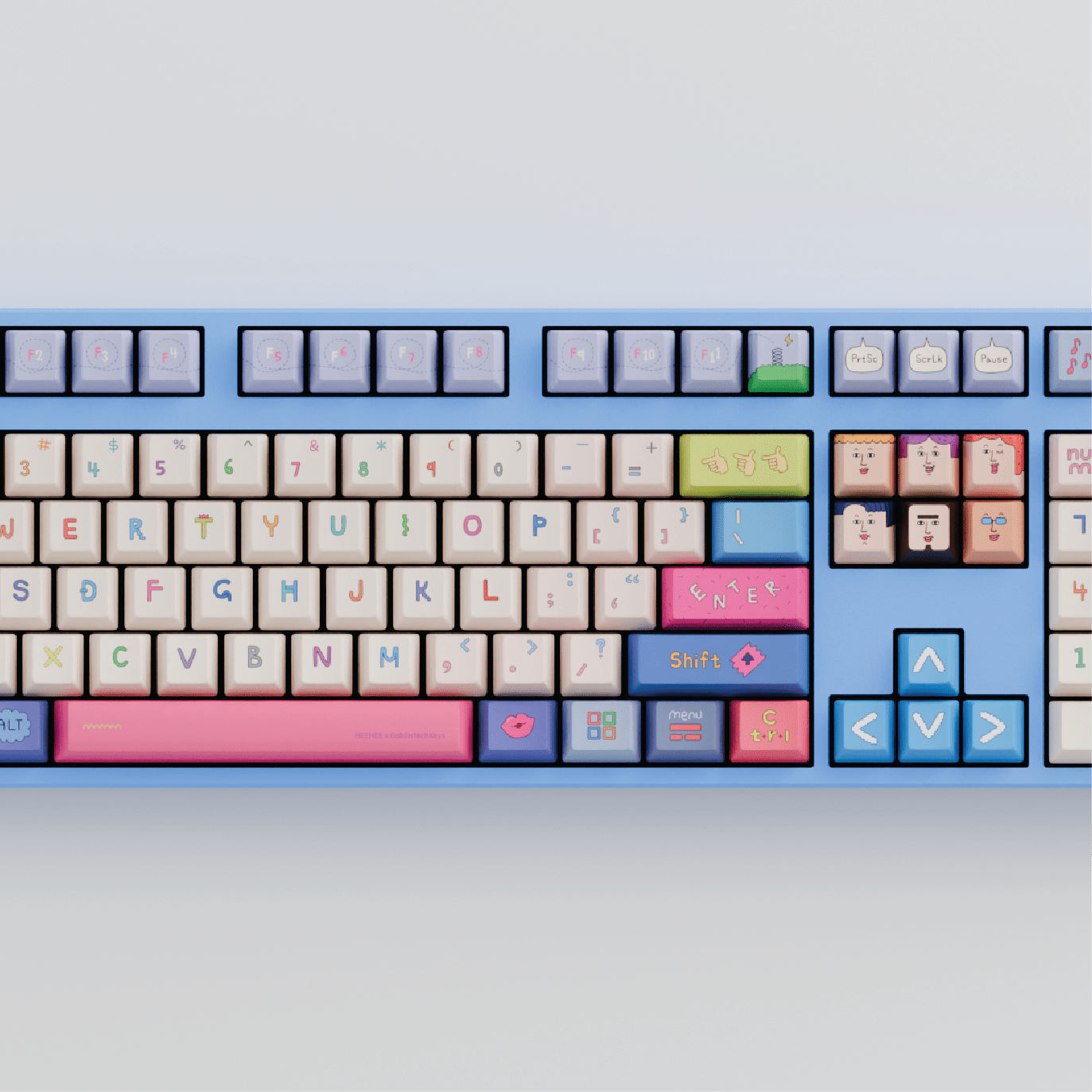 HEEHEE 100% RGB Mechanical Keyboard (Collabs) - Goblintechkeys