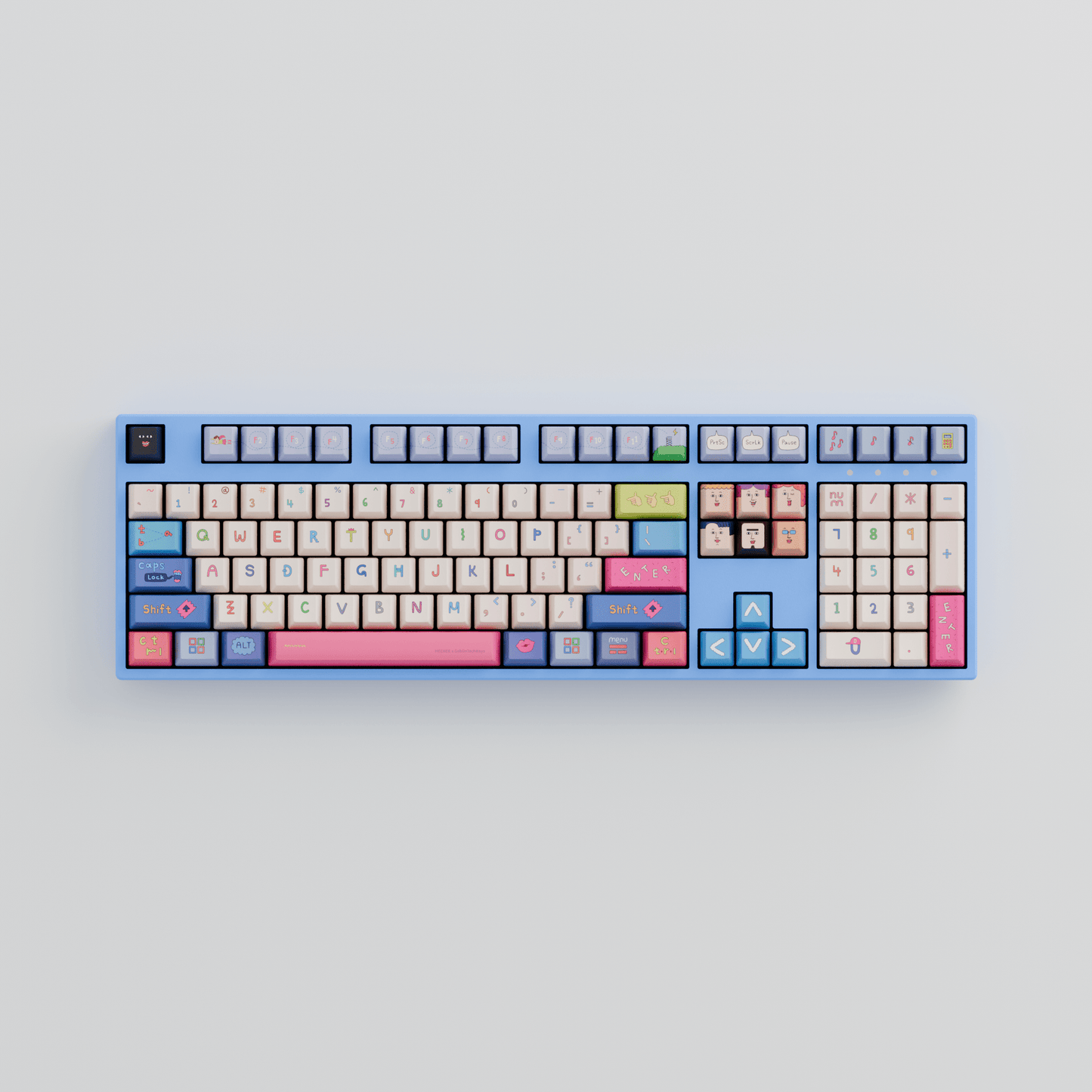 HEEHEE 100% RGB Mechanical Keyboard (Collabs) - Goblintechkeys
