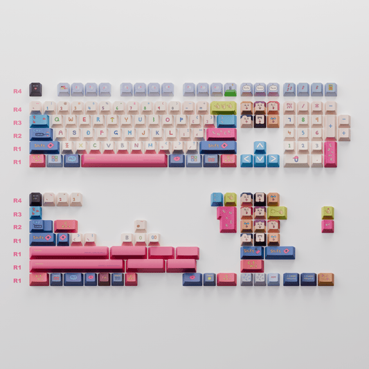 HEEHEE 168 keys Keycaps Set (Collabs) - Goblintechkeys