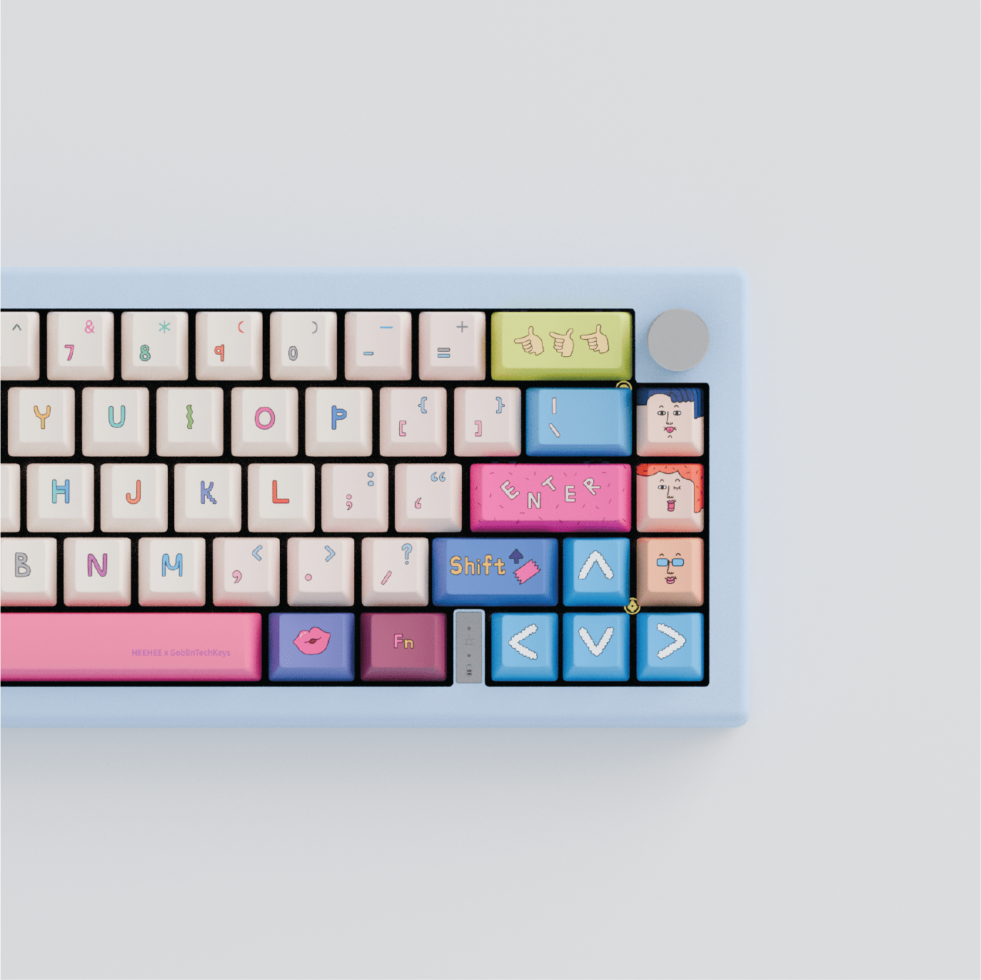 HEEHEE 65% RGB Mechanical Keyboard (Collabs) - Goblintechkeys