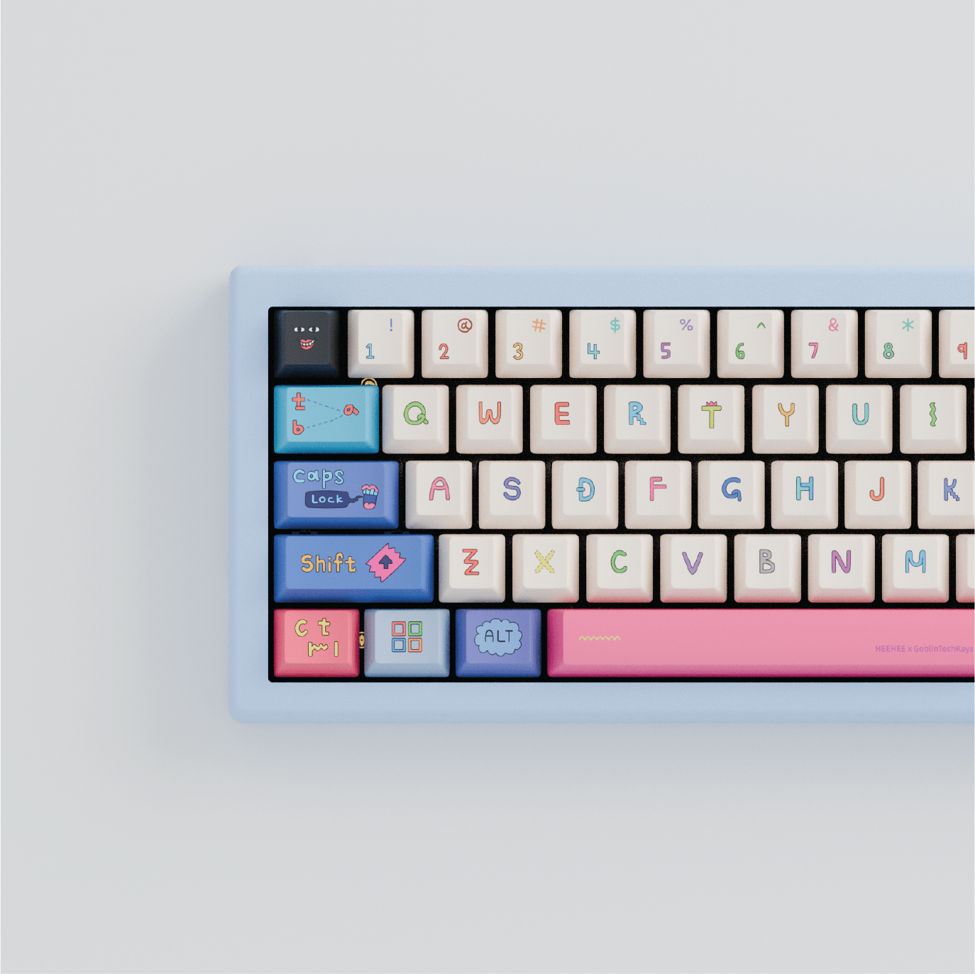 HEEHEE 65% RGB Mechanical Keyboard (Collabs) - Goblintechkeys
