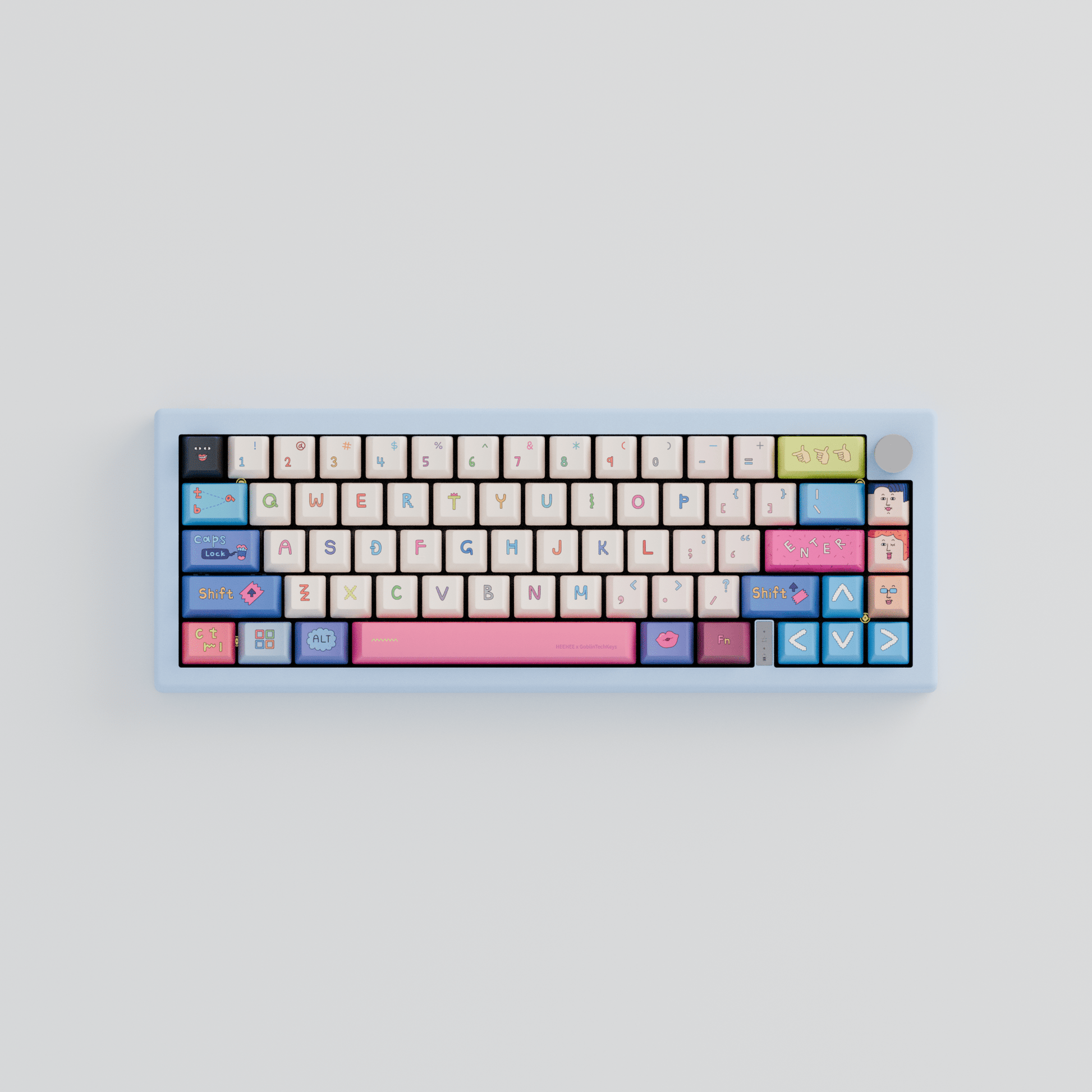 HEEHEE 65% RGB Mechanical Keyboard (Collabs) - Goblintechkeys