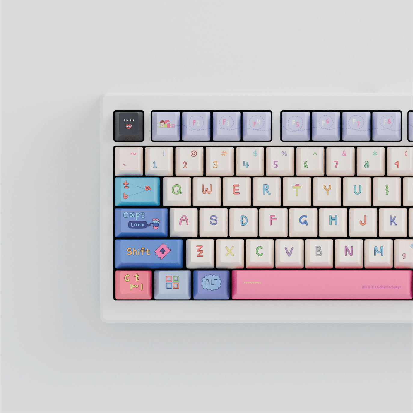HEEHEE 75% RGB Mechanical Keyboard (Collabs) - Goblintechkeys