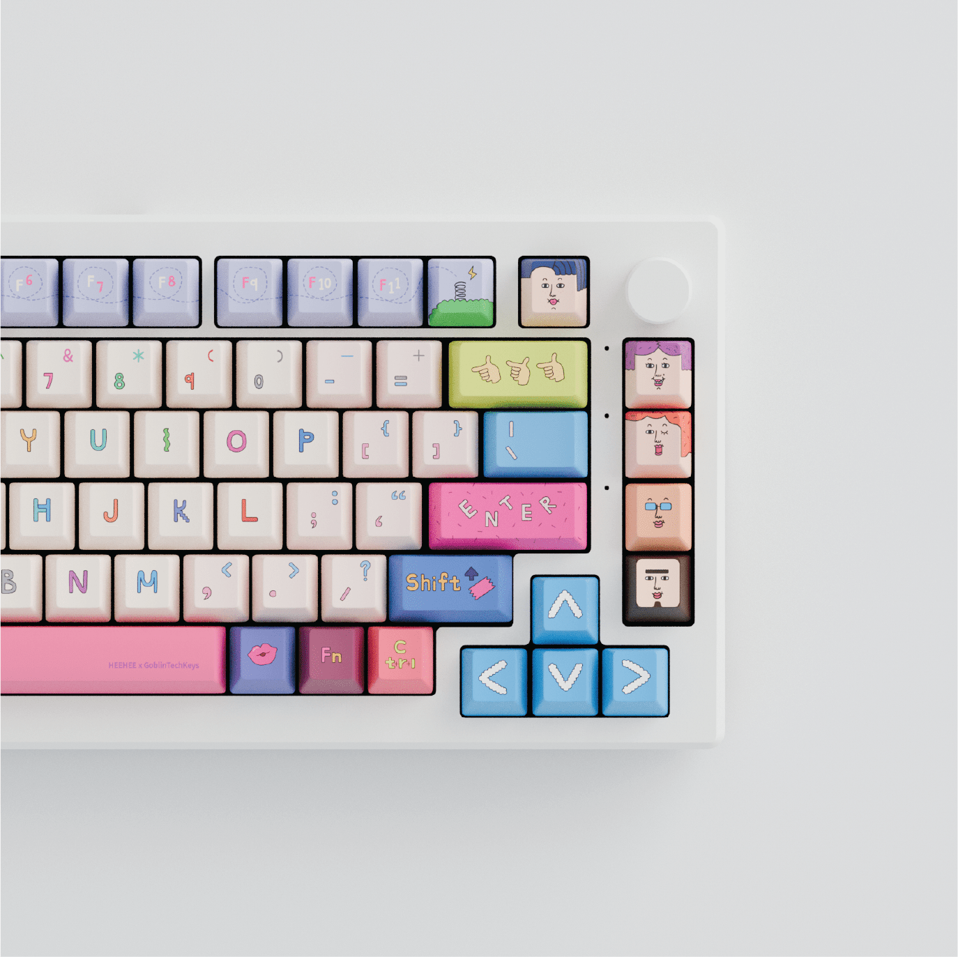 HEEHEE 75% RGB Mechanical Keyboard (Collabs) - Goblintechkeys