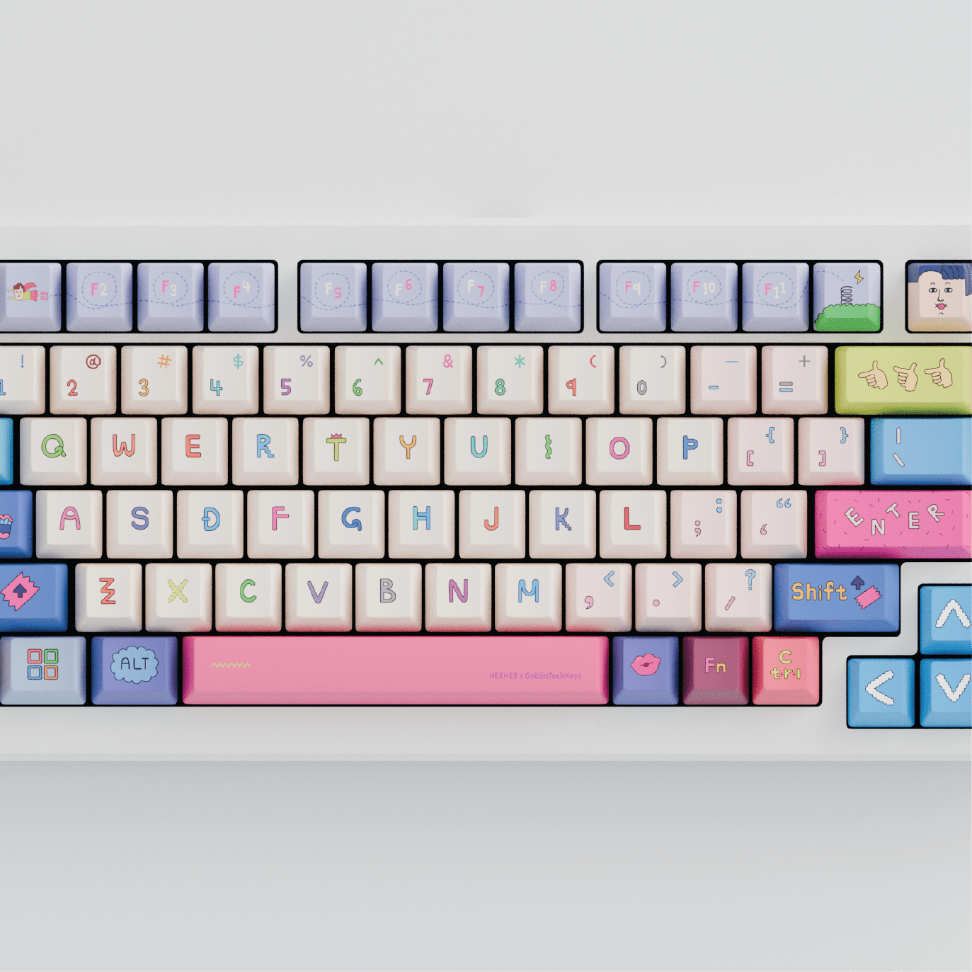 HEEHEE 75% RGB Mechanical Keyboard (Collabs) - Goblintechkeys