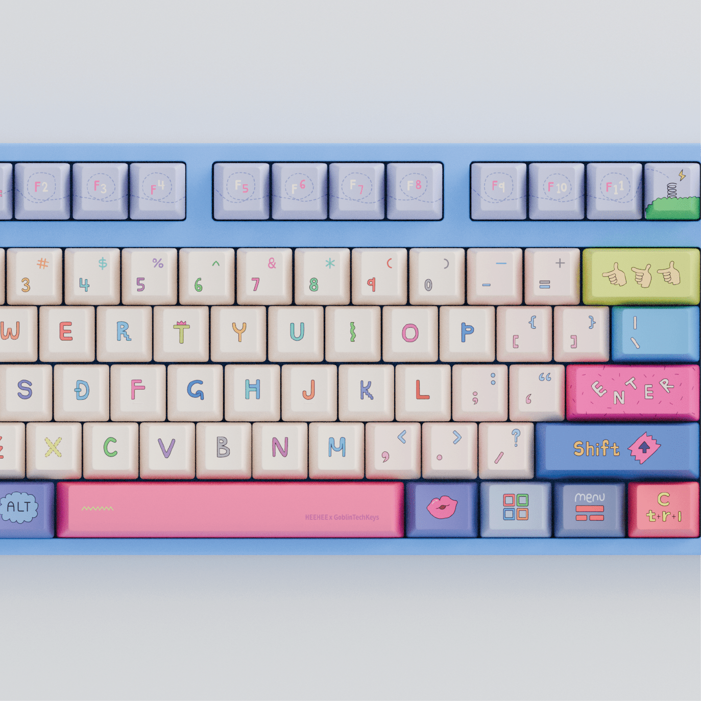 HEEHEE 80% RGB Mechanical Keyboard (Collabs) - Goblintechkeys