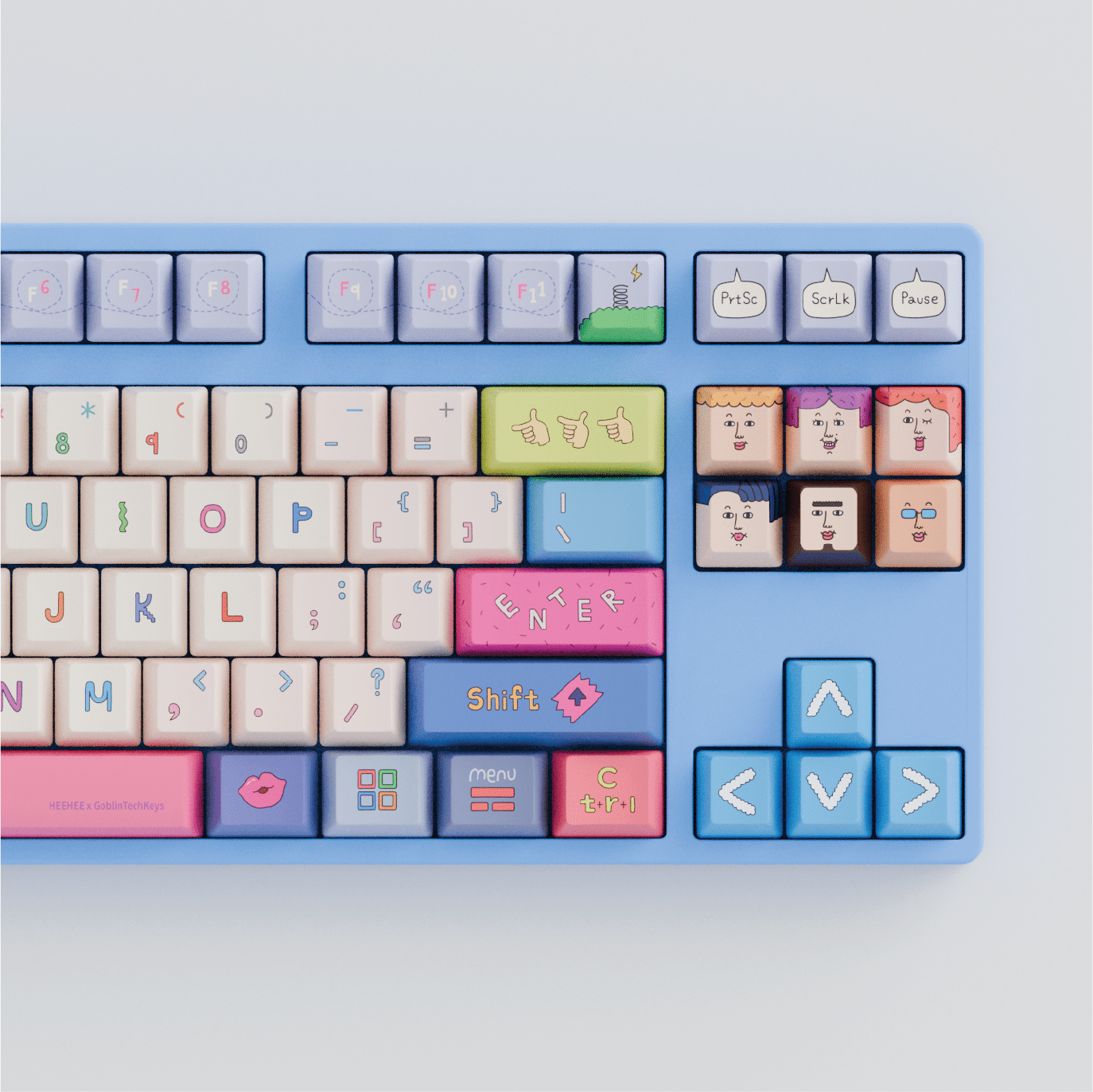 HEEHEE 80% RGB Mechanical Keyboard (Collabs) - Goblintechkeys