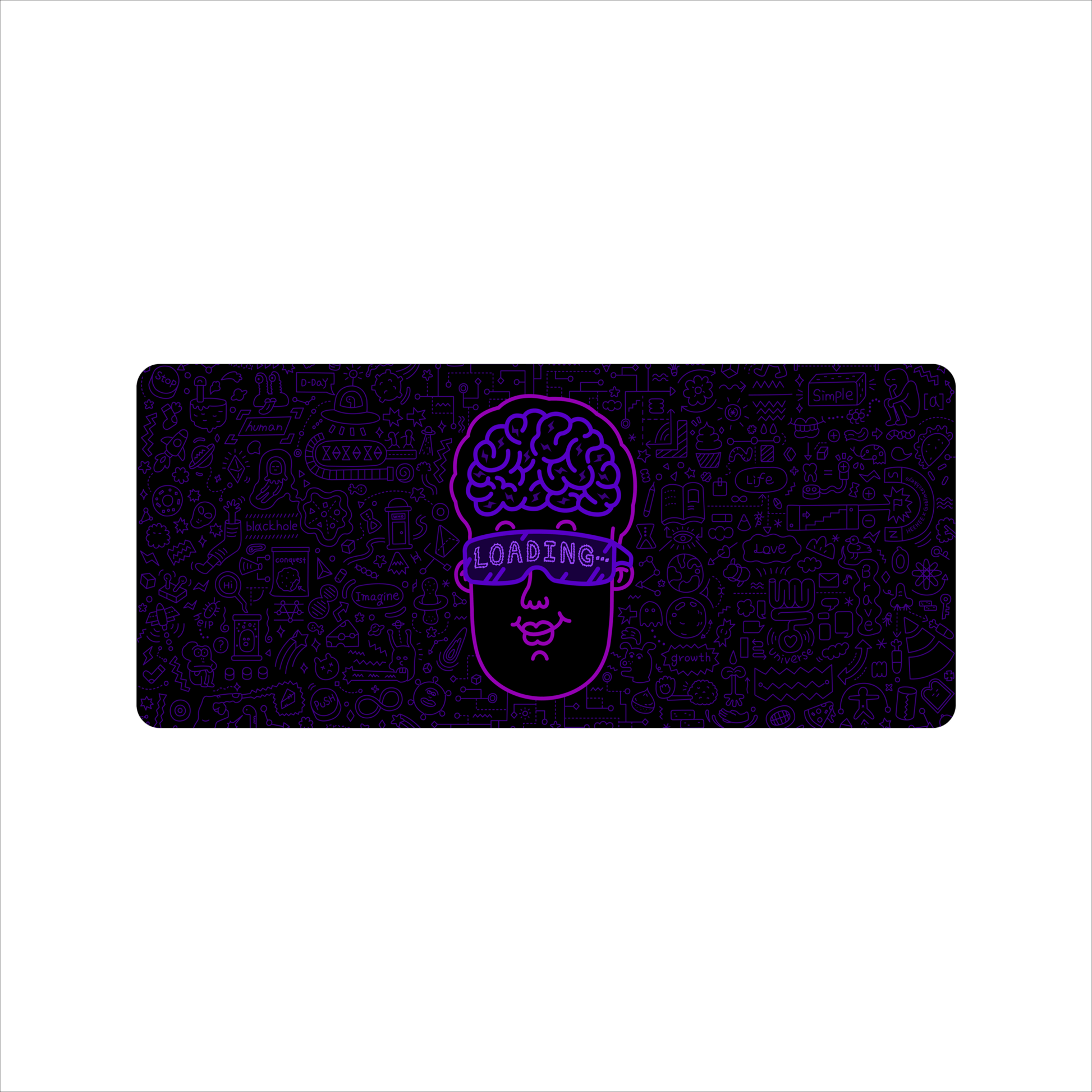 HEEHEE Design B Deskmat (Collabs) - Goblintechkeys