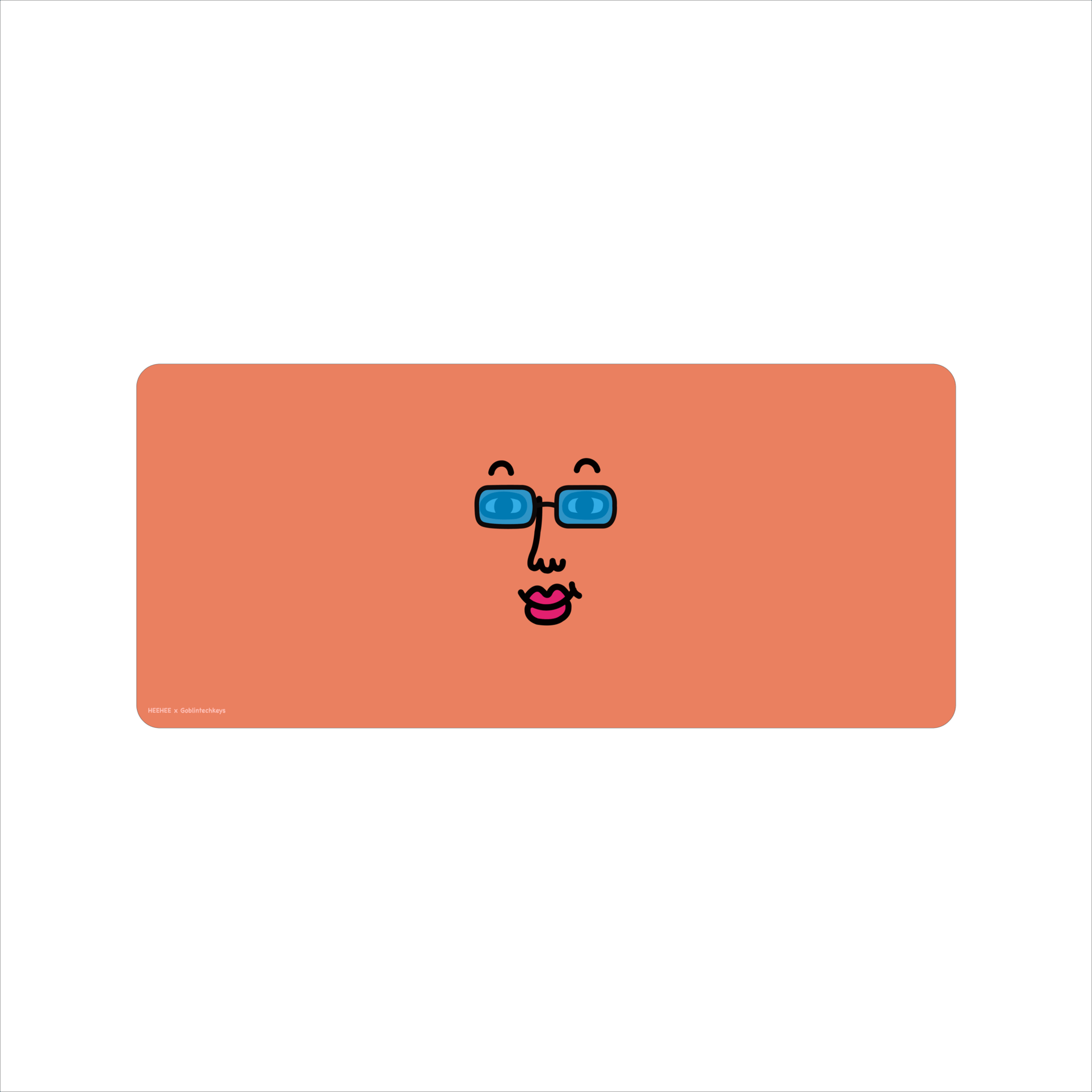 HEEHEE Design C Deskmat (Collabs) - Goblintechkeys