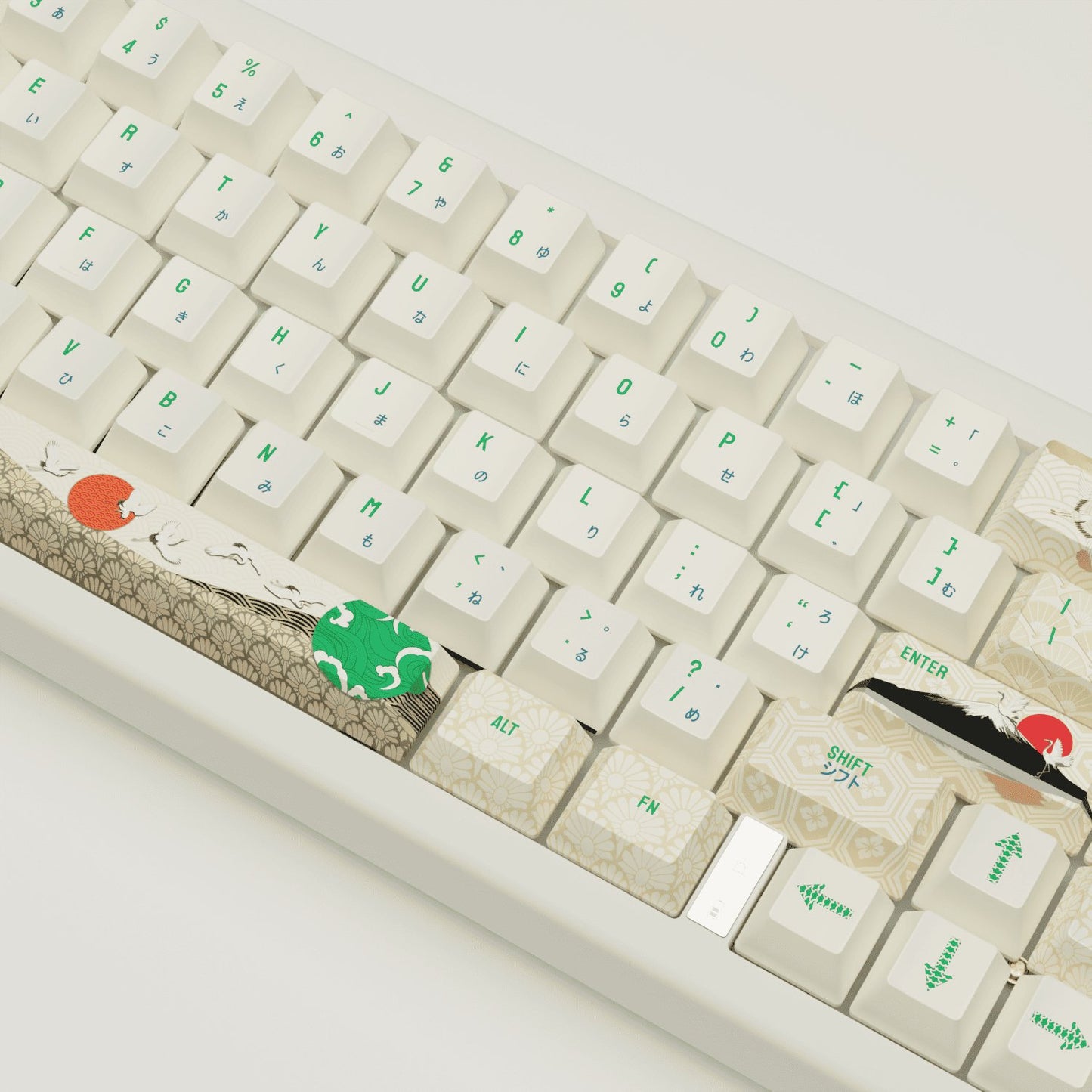 Japanese Crane Keycaps - Goblintechkeys