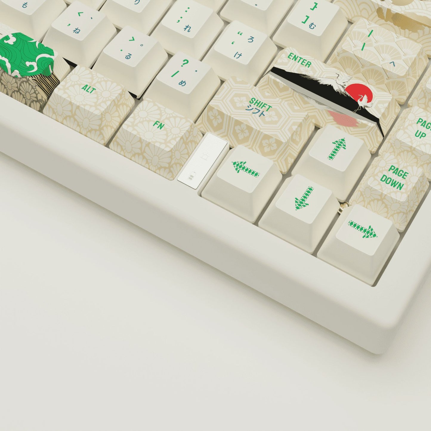 Japanese Crane Keycaps - Goblintechkeys