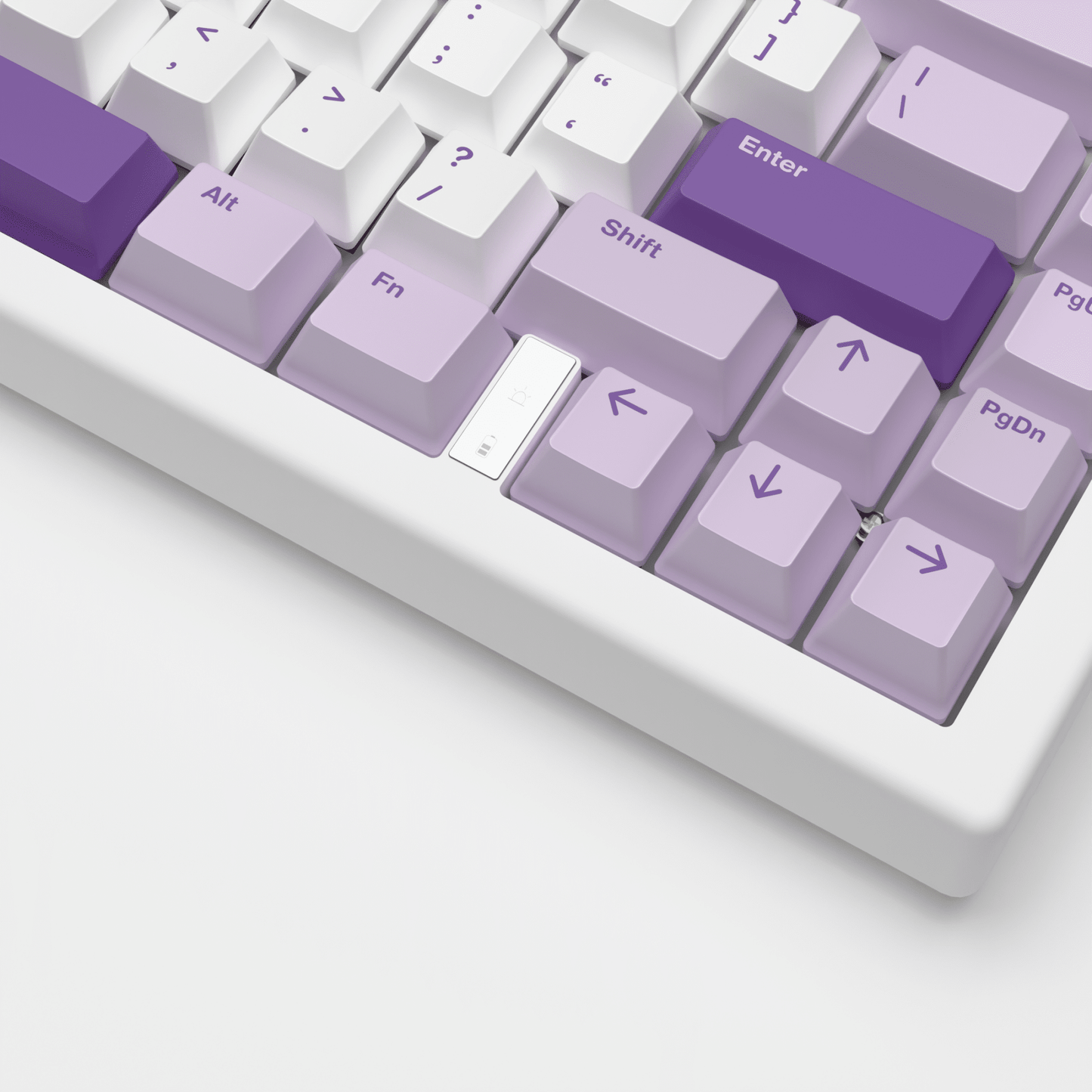 Lavender Design Keycaps and Mechanical Keyboard - Goblintechkeys