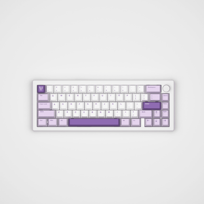 Lavender Design Keycaps and Mechanical Keyboard - Goblintechkeys