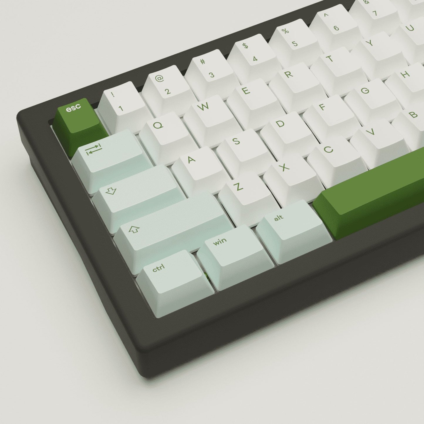 Matcha Design Keycaps and Mechanical Keyboard - Goblintechkeys