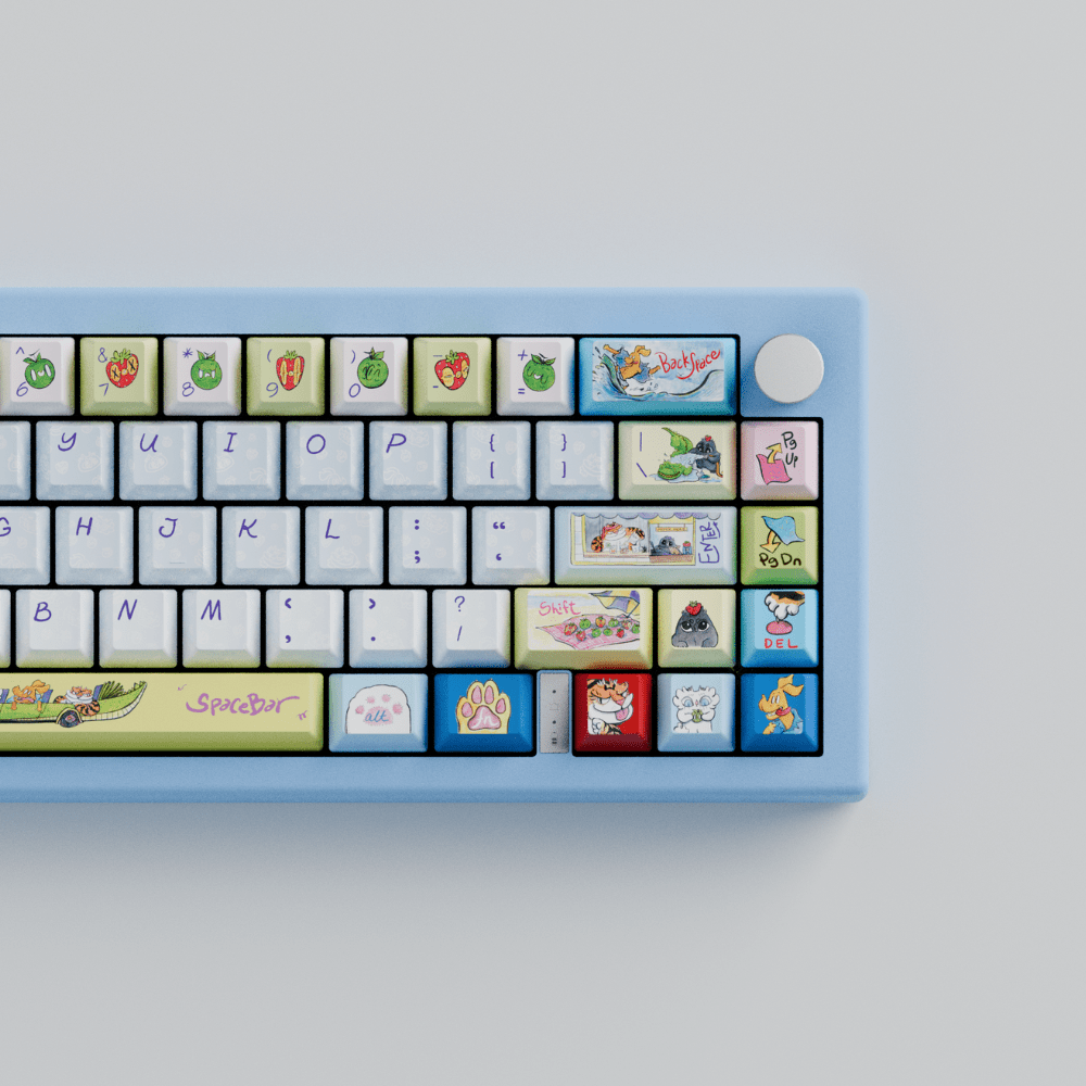 Myni Mart Family Summer Holiday 65% RGB Mechanical Keyboard(Collabs) - Goblintechkeys