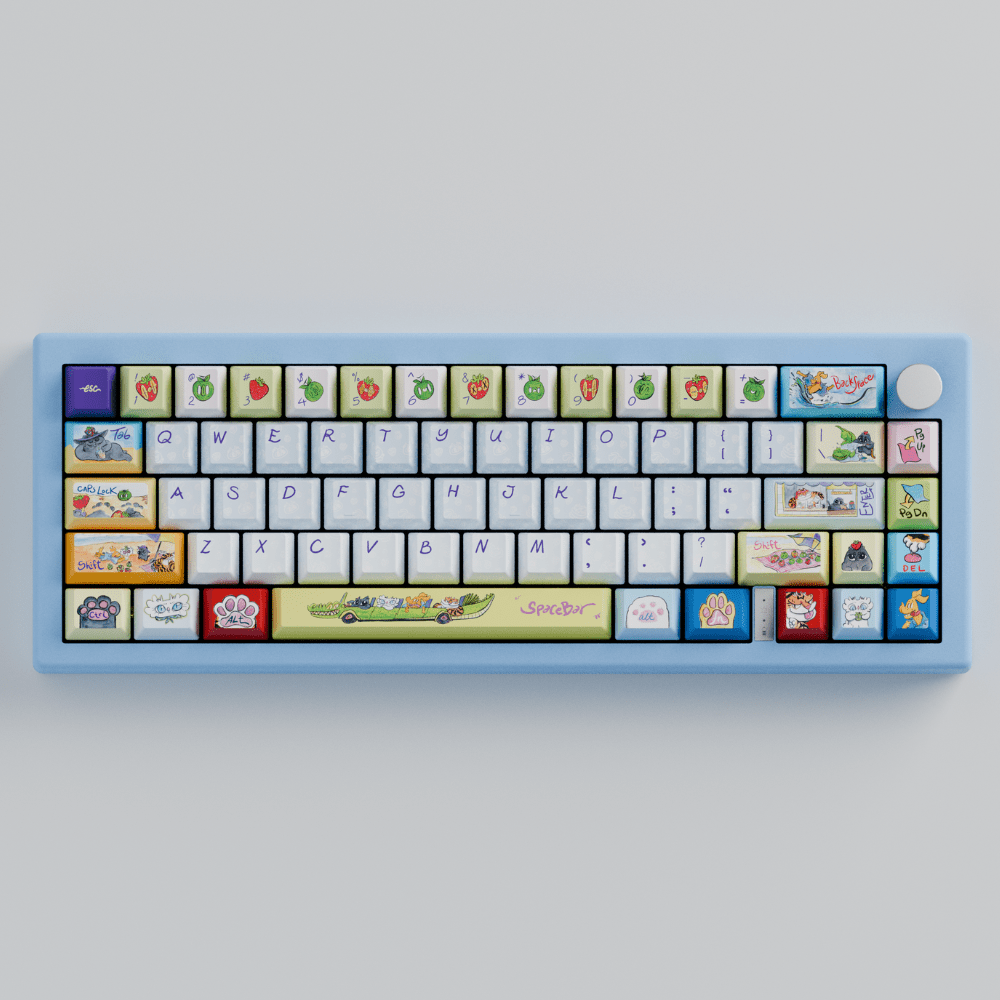 Myni Mart Family Summer Holiday 65% RGB Mechanical Keyboard(Collabs) - Goblintechkeys