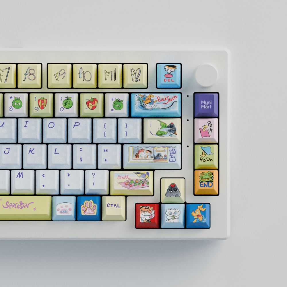 Myni Mart Family Summer Holiday 75% RGB Mechanical Keyboard(Collabs) - Goblintechkeys