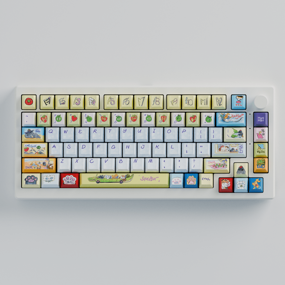 Myni Mart Family Summer Holiday 75% RGB Mechanical Keyboard(Collabs) - Goblintechkeys