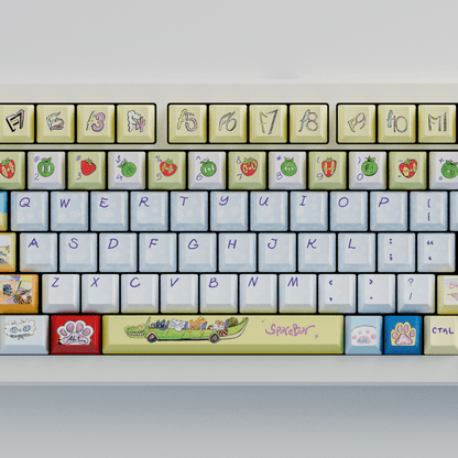 Myni Mart Family Summer Holiday 75% RGB Mechanical Keyboard(Collabs) - Goblintechkeys