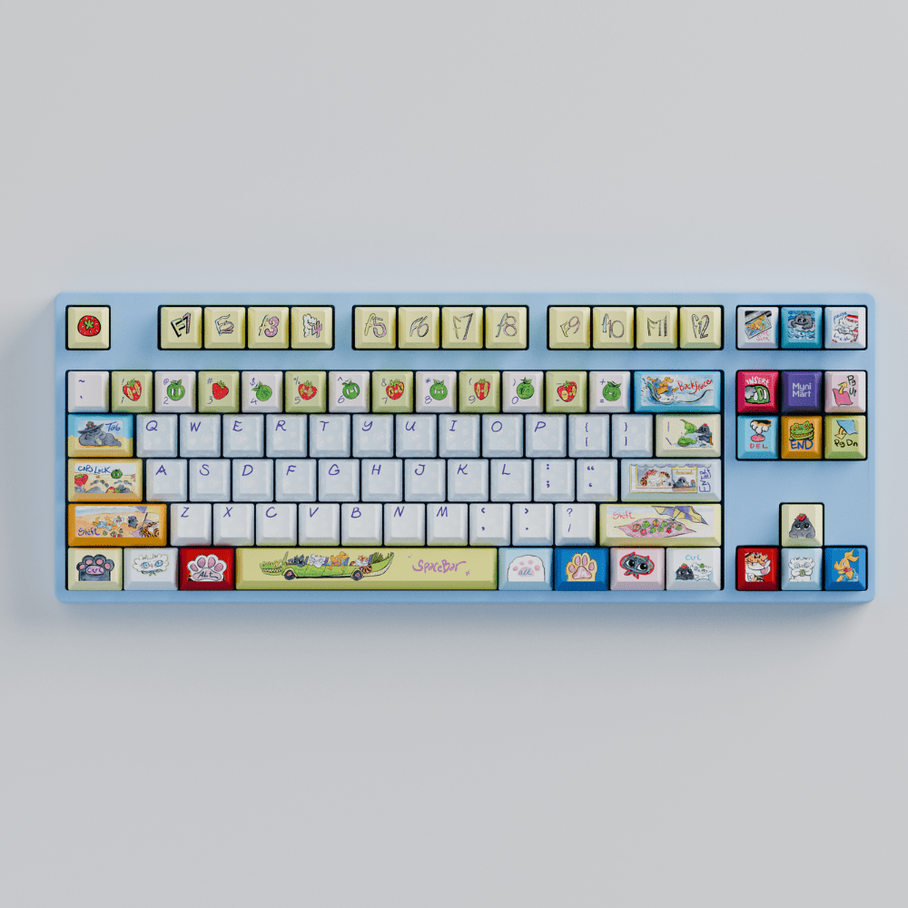 Myni Mart Family Summer Holiday 80% RGB Mechanical Keyboard(Collabs) - Goblintechkeys