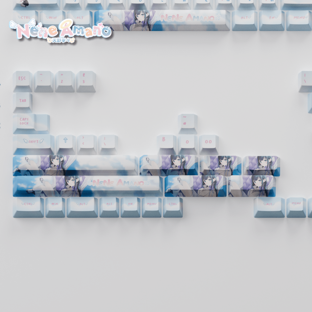 Nene Amano Celestial Harmony 168 keys Keycaps Set (Collabs) - Goblintechkeys