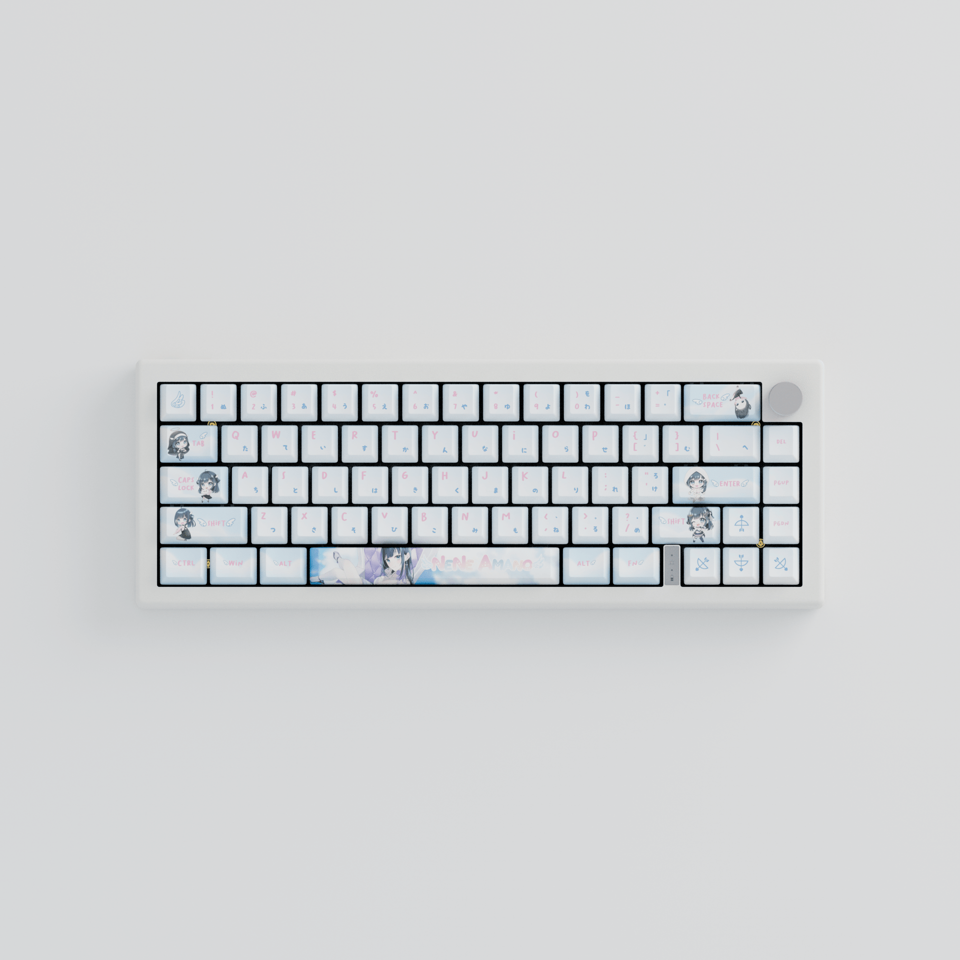 Nene Amano Celestial Harmony 65% RGB Mechanical Keyboard(Collabs) - Goblintechkeys