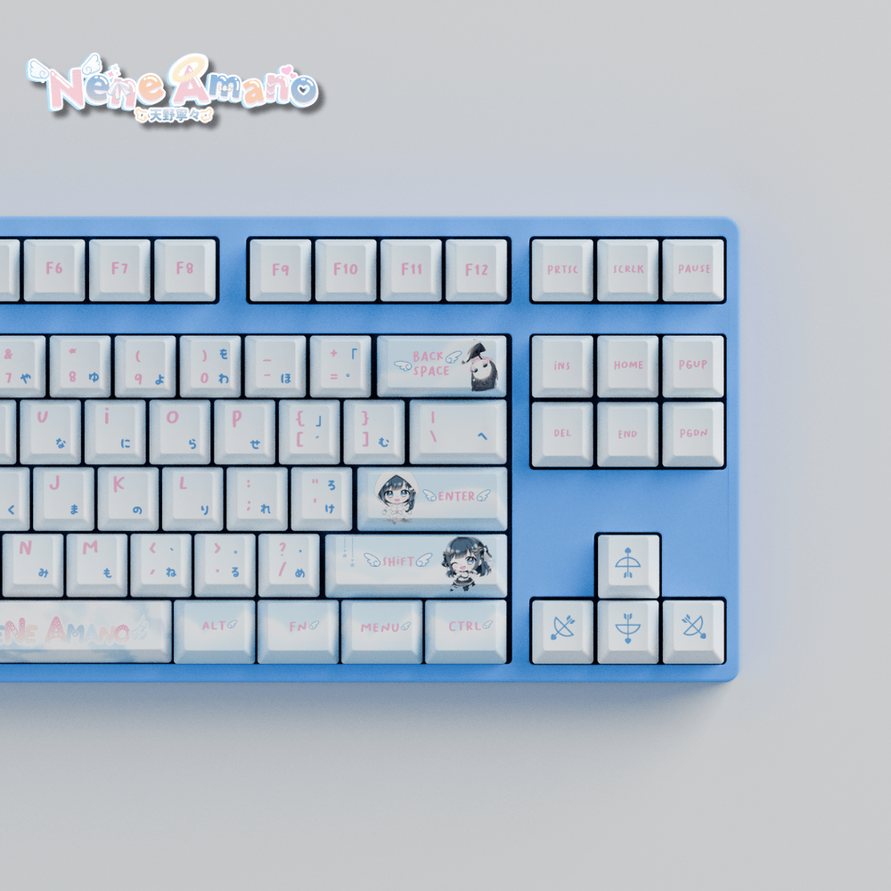 Nene Amano Celestial Harmony 80% RGB Mechanical Keyboard(Collabs) - Goblintechkeys