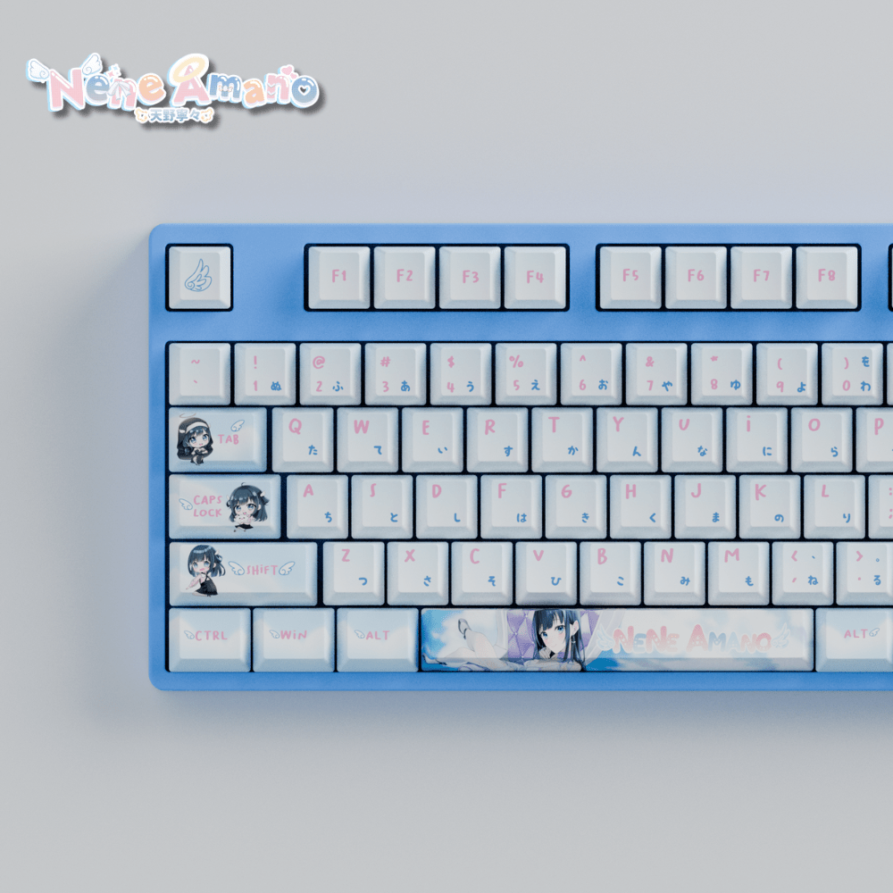 Nene Amano Celestial Harmony 80% RGB Mechanical Keyboard(Collabs) - Goblintechkeys