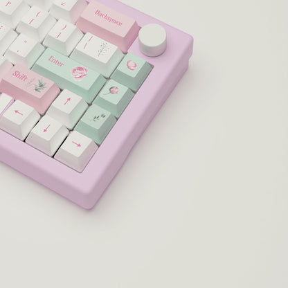 Peony Design Keycaps and Mechanical Keyboard - Goblintechkeys