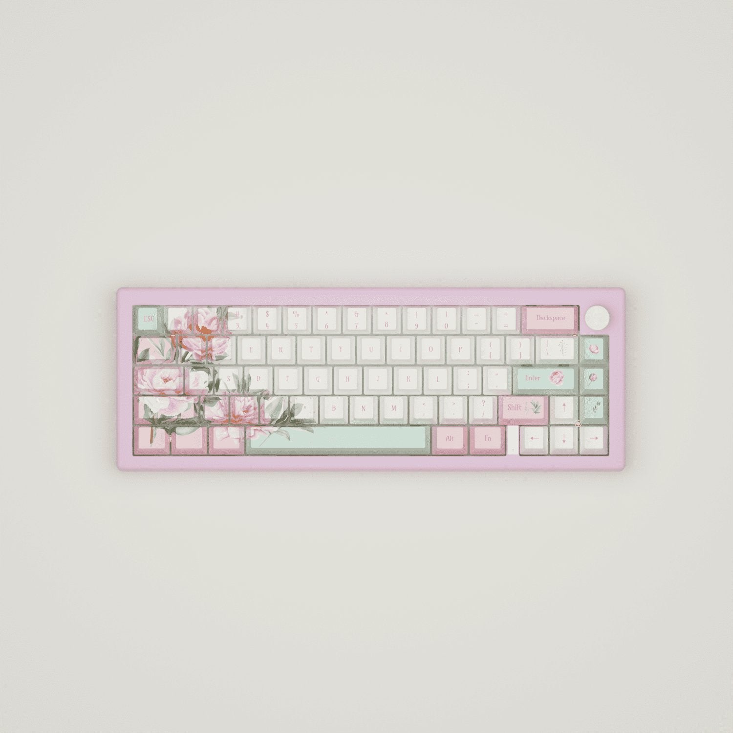 Peony Design Keycaps and Mechanical Keyboard - Goblintechkeys