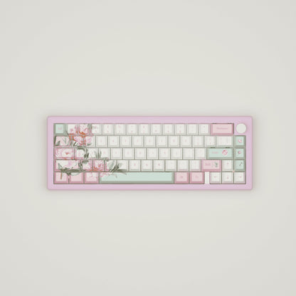 Peony Design Keycaps and Mechanical Keyboard - Goblintechkeys