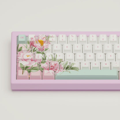 Peony Design Keycaps and Mechanical Keyboard - Goblintechkeys