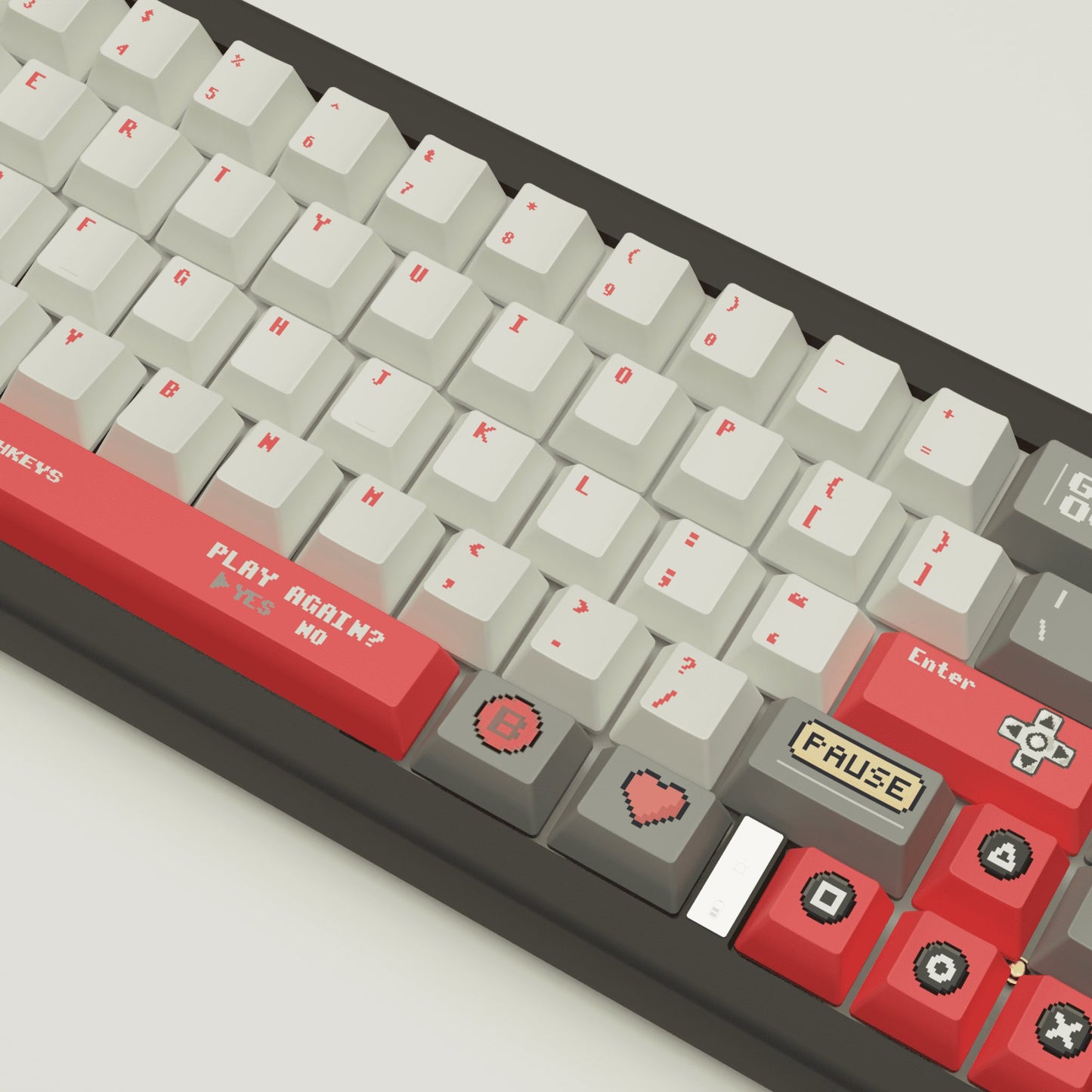 Pixel Game Design Keycaps and Mechanical Keyboard - Goblintechkeys