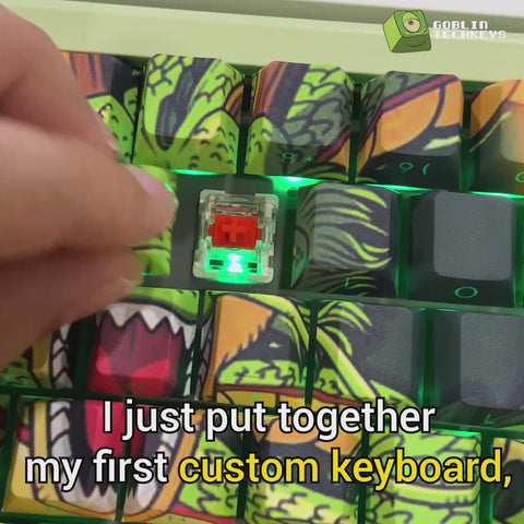 Custom GMK67 Mechanical Keyboard | Custom Keycaps