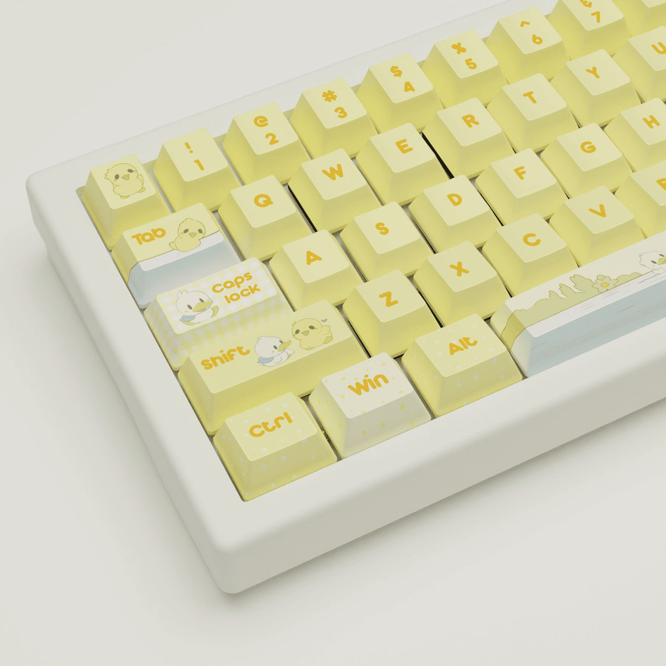Quacky Duck Design Keycaps and Mechanical Keyboard â Goblintechkeys