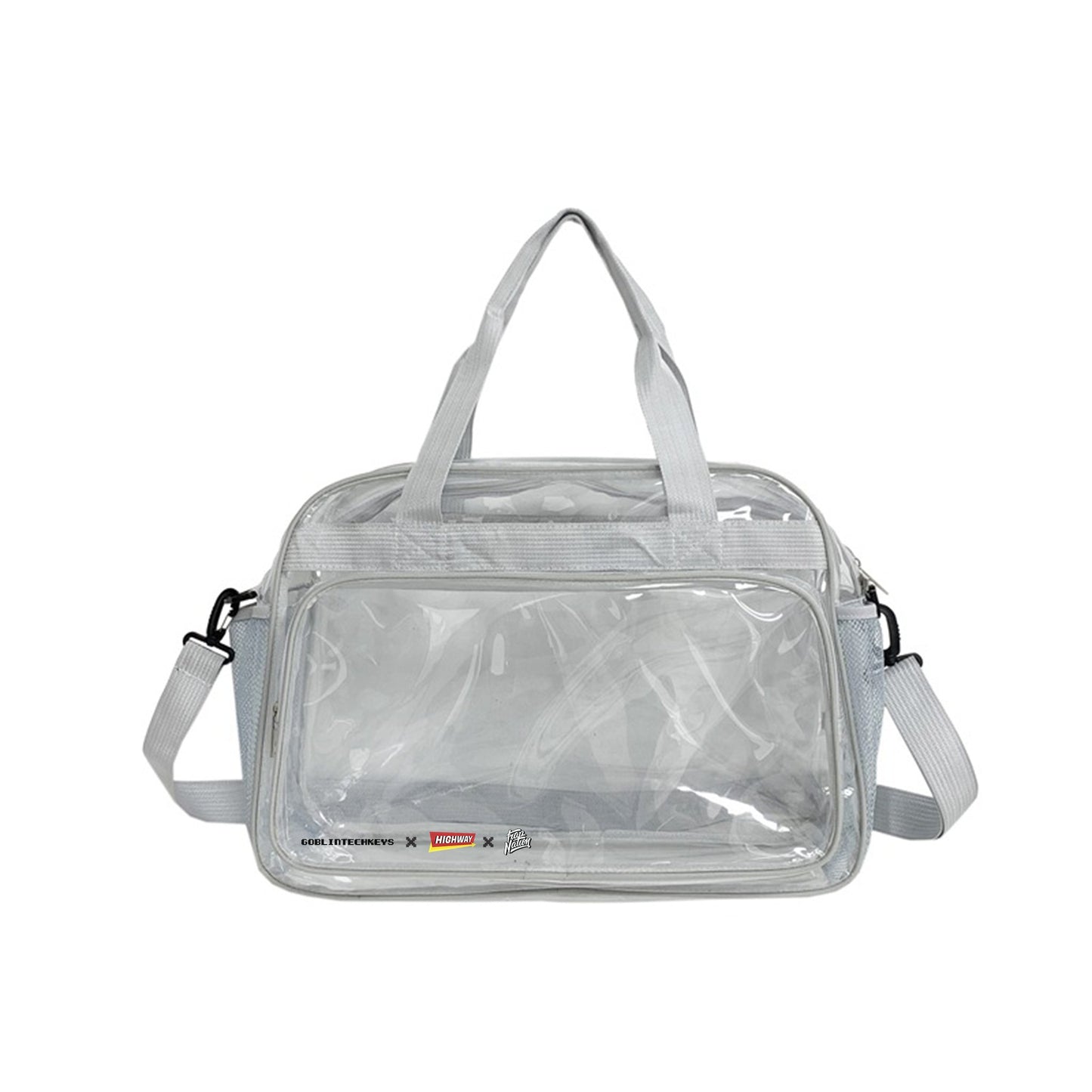 [Ready stock] Goblintechkeys x Highway Cafe x Trap Nation Transparent Sling Bag - Goblintechkeys