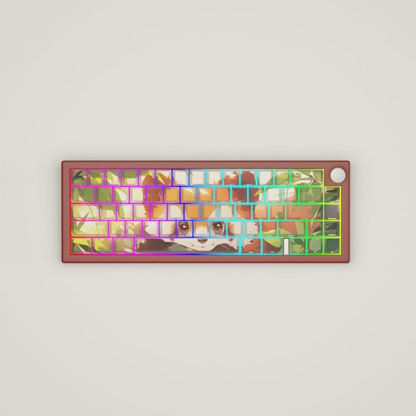 Red Panda GMK67 Keyboard | Designed By Serenity Starlight - Goblintechkeys