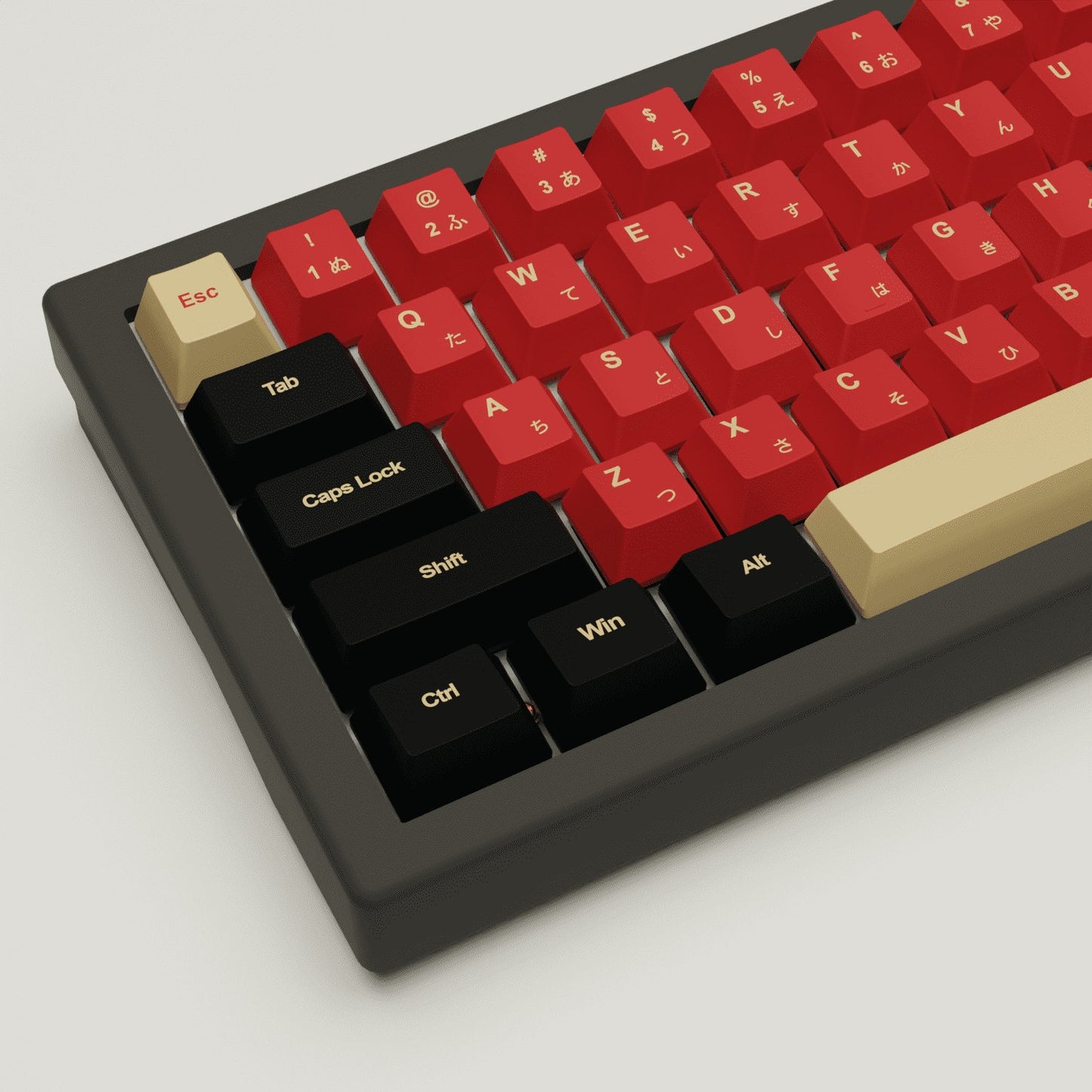 Red Samurai Design Keycaps and Mechanical Keyboard - Goblintechkeys